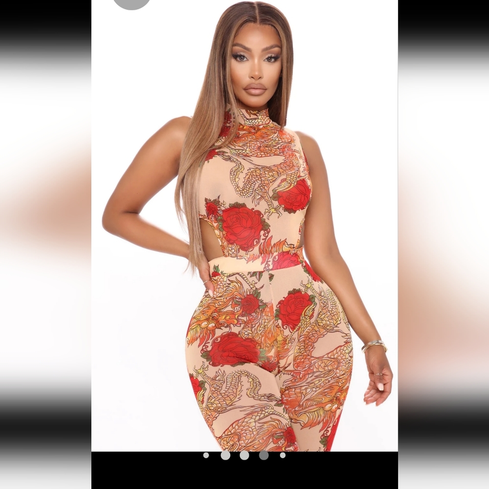 Mesh jumpsuit